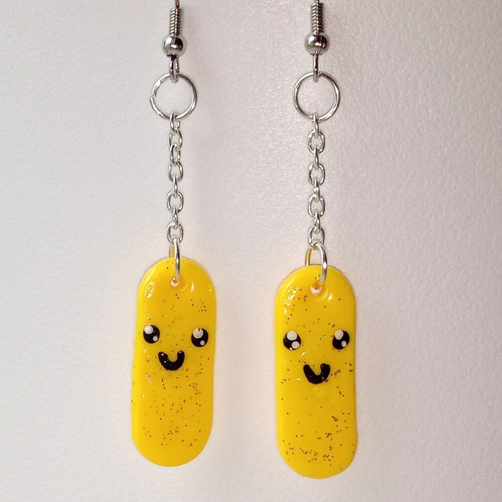 Handmade Dangle Happy Face Earrings